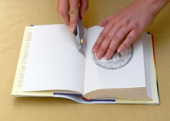 Cutting out the page to use