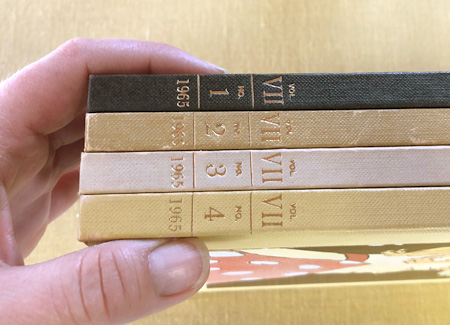 Stacking the books