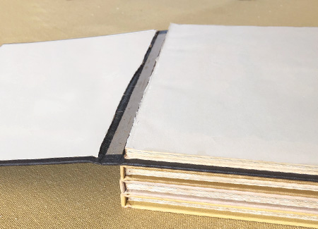 Opening the cut book