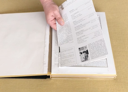 Taking out the cut sheets