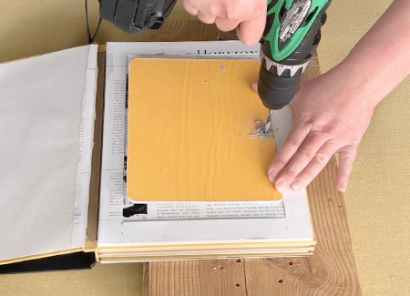 Drilling the pilot hole