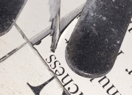 Closeup of the first corner