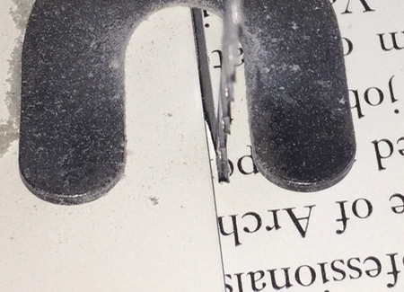 Closeup of a mistake