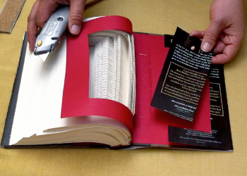 Removing the dust jacket cutout