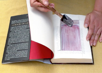 Painting glue on the bottom