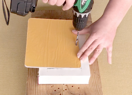 Drilling the pilot hole