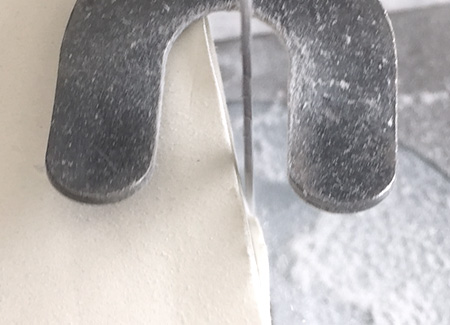 Sanding off the mistake