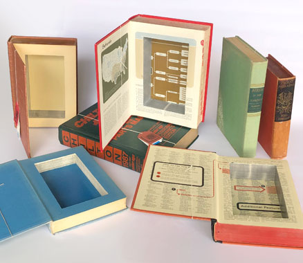 Collection of hardcover book safes