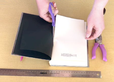 Cutting the first sheet off