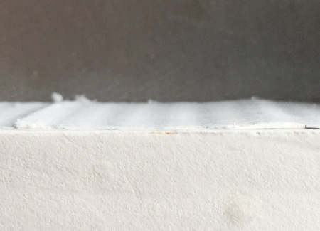 Looking down at two mistakes