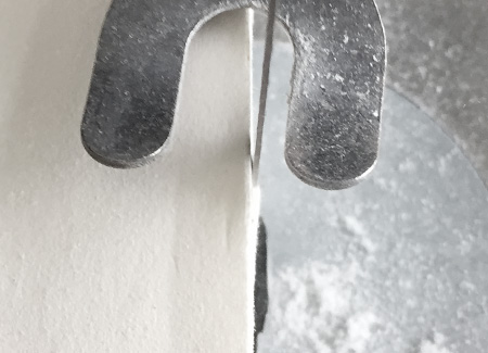 Sanding off a mistake