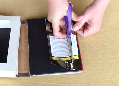 Cutting out the flap