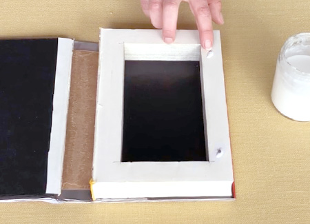 Putting in the bottom magnets