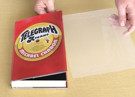 Inserting plastic to protect the